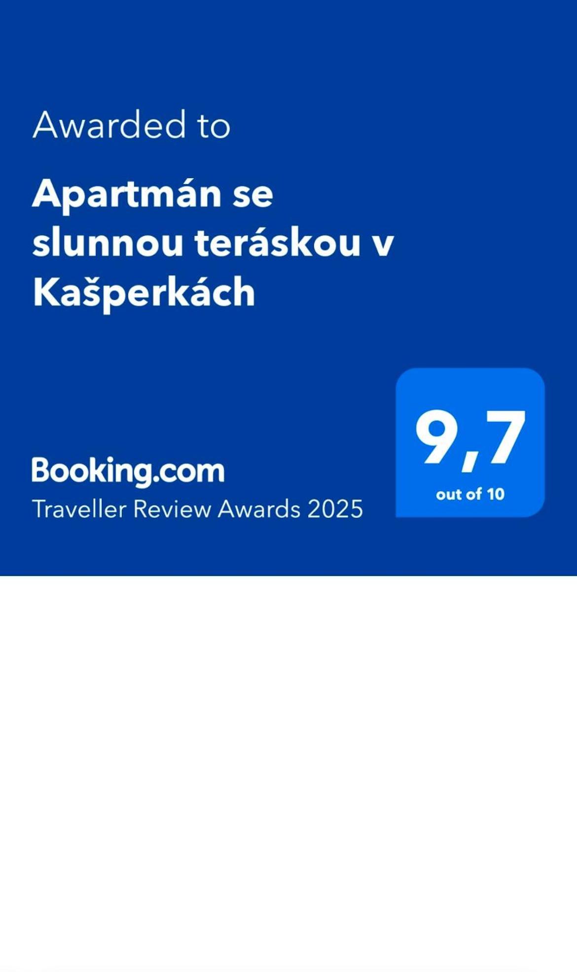 Apartman Se Slunnou Teraskou V Kasperkach Kasperske Hory Exterior foto